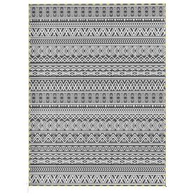 Outdoor Rug Carpet with USB Lights Reversible Patio Rug with Carry Bag for Camping 12' x 9'