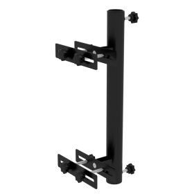 Patio Umbrella Holder Stand for Deck Railing, Umbrella Deck Mount Bracket with Adjustable Clamps, Black (Option: Black-600x180x80 mm)